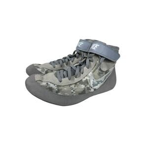 Nike Speedsweep Vll High Wolf Grey Digi Camo Wrestling Shoes Size 6 Youth EPC